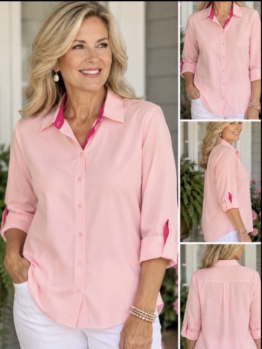 New Coldwater Creek Womens 2x Beautiful Pink